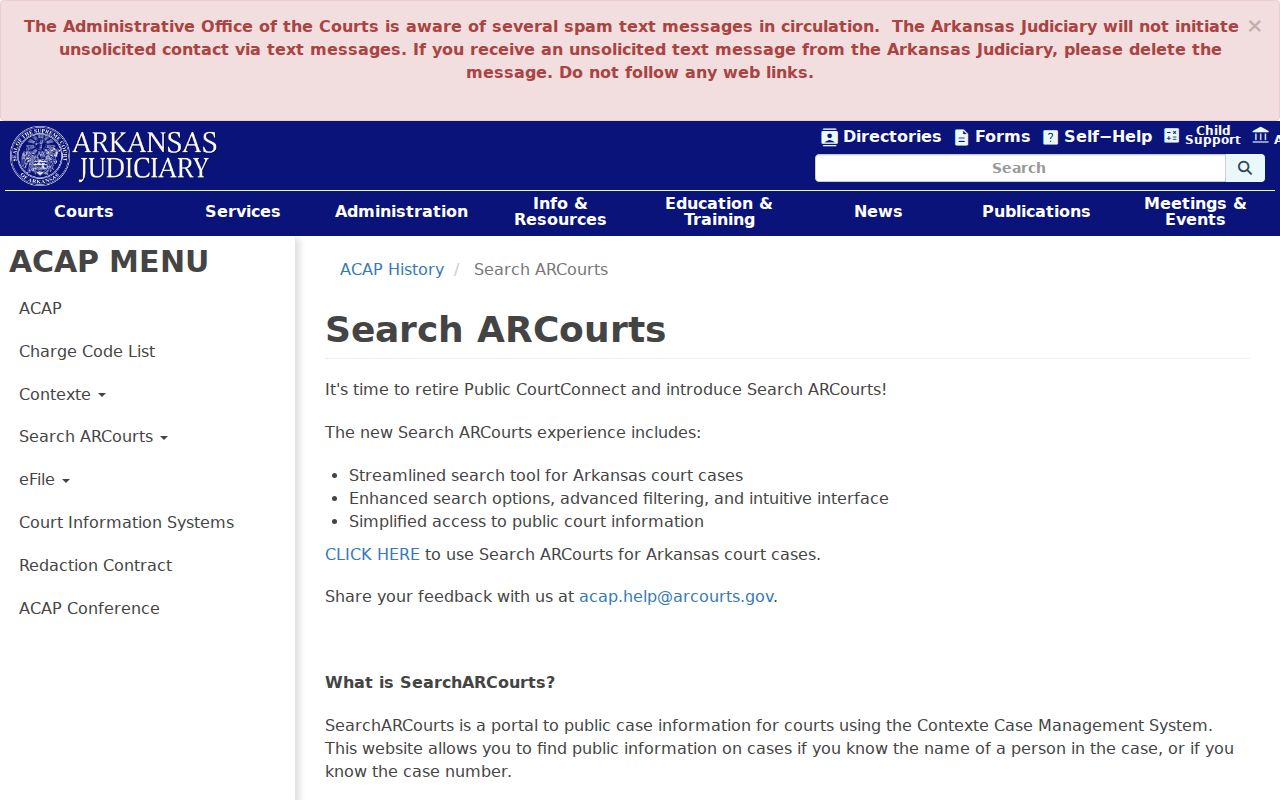 Van Buren County criminal case information and Search ARCourts limits