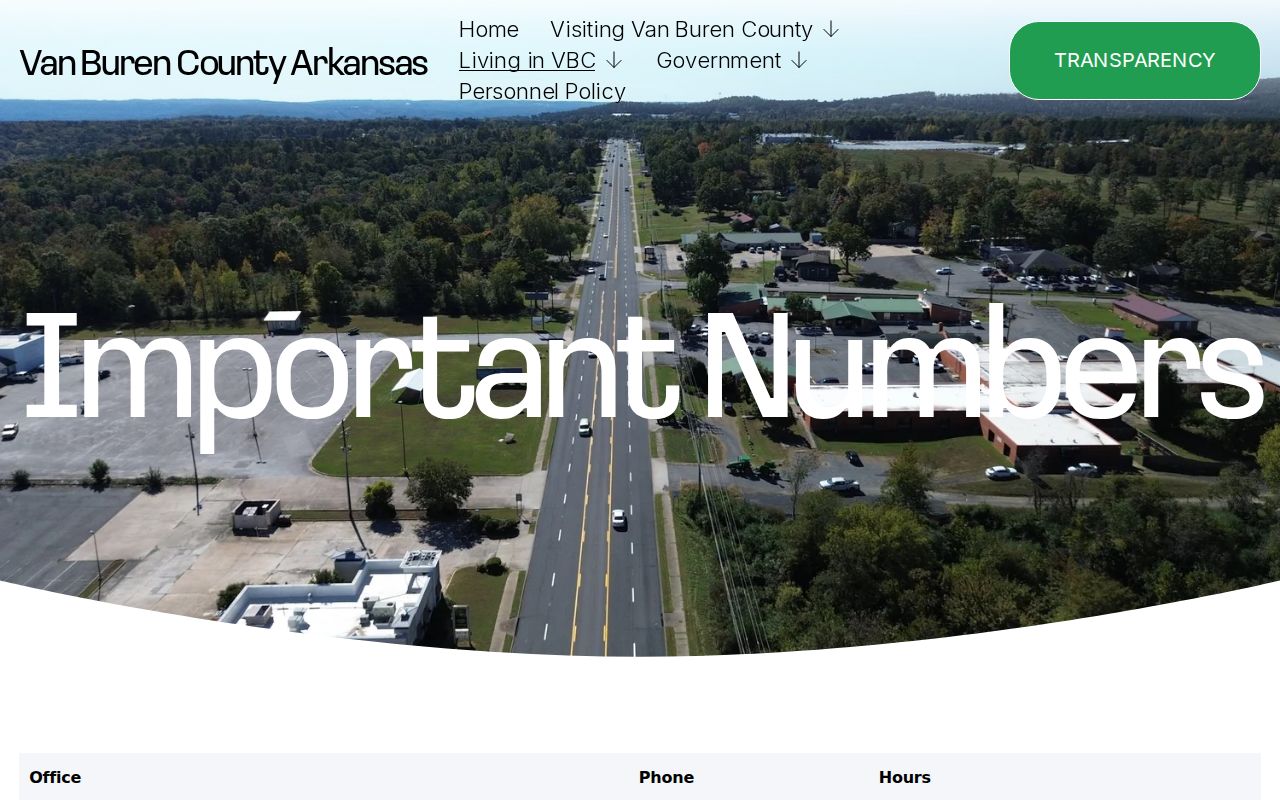 Van Buren County criminal history office directory and important numbers